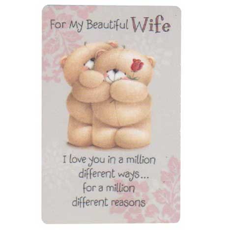 Wife Forever Friends Wallet Card